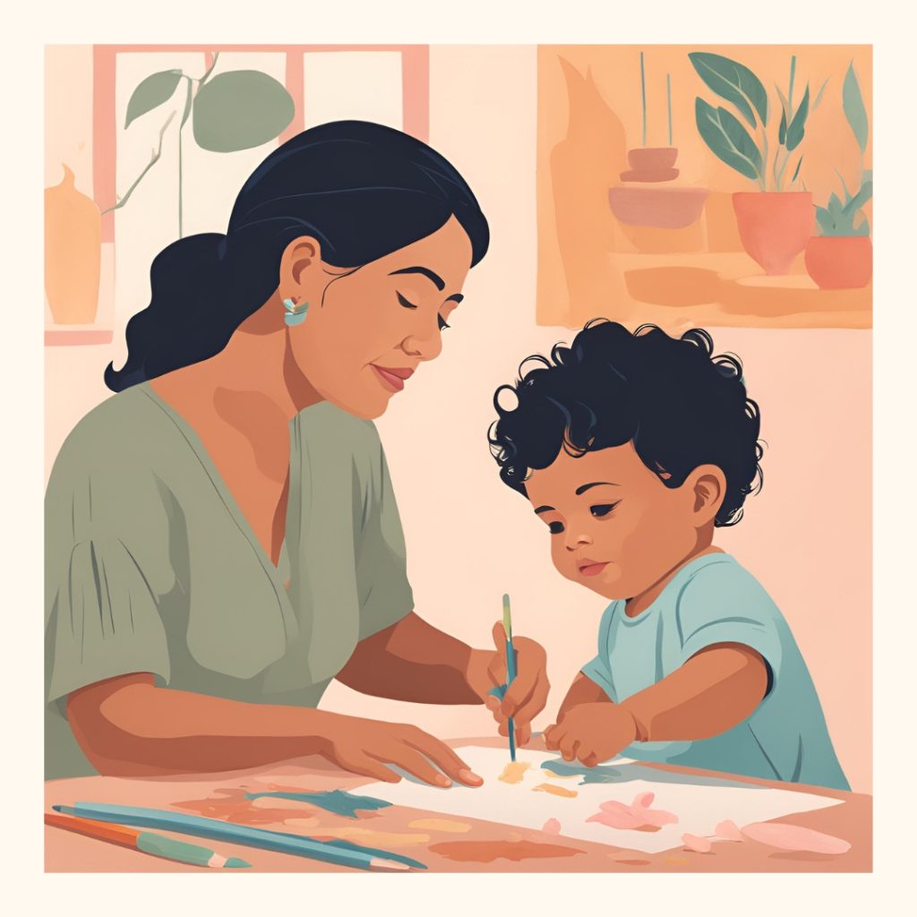 Strengthening bonds between mum and bub with art.